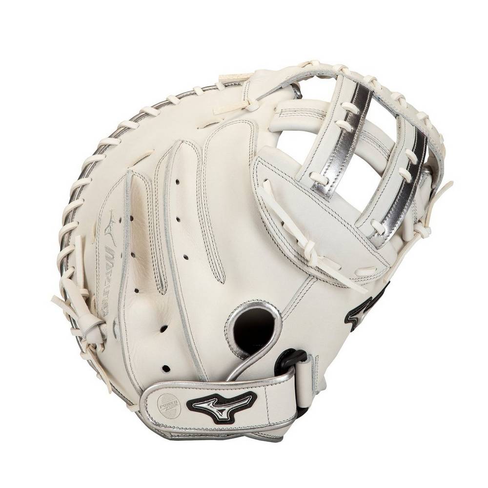 Mizuno MVP Prime SE Fastpitch 34" - Bayan Catchers Mitt - Beyaz/Gümüş Türkiye (LSHBAM-517)